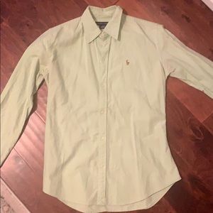 Mint Green Ralph Lauren Slim Fit Button Down
